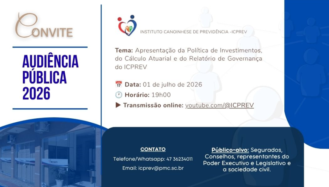 Convite: Audiência Pública 2026