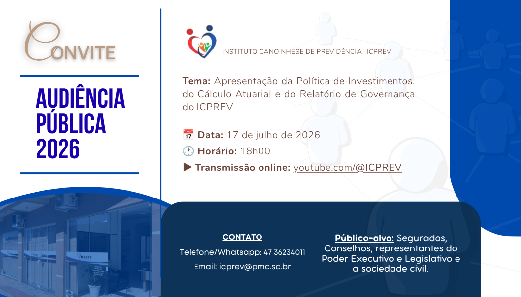 Convite: Audiência Pública 2026